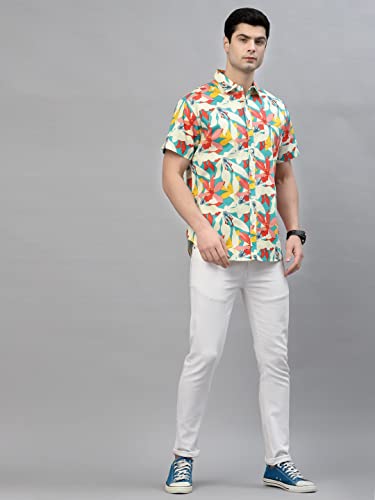 Image of Style Quotient Men Beige Comfort Casual Shirt