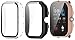 3 Pack Screen Protector Case Compatible with Amazfit GTS 4 Mini Smartwatch Accessories TenCloud Covers Scratched Resistant Full Protective Cover for Amazfit GTS 4 Mini (Black+Pink+Clear)