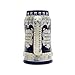 Collectible German Castle Festive Engraved Cobalt Blue Beer Stein