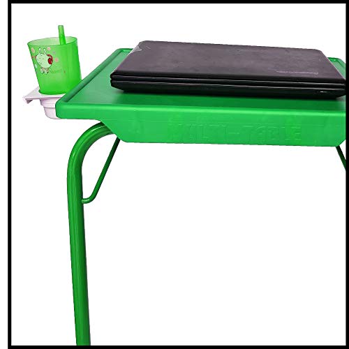 Image of TAVASYA Adjustable Table Mate Laptop Table Kids Table Study Table Utility Table Multi Purpose Table Green Color TSYTM2