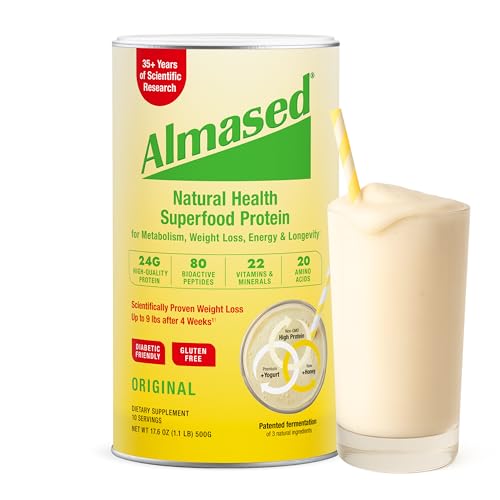 Almased Meal Replacement Shake - Low-Glycemic High Plant Base Protein ...