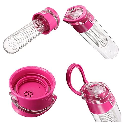 Haloppe Borraccia Sportiva 380/560/600 Ml – Riutilizzabile, Antiperdita, Con Maniglia – Ideale Per Palestra, Trekking E Ufficio – Colore Casuale
