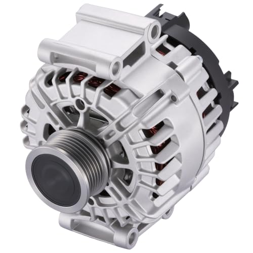 Image of BDFHYK 150A Alternator for Audi A6 2.0L L4 2012-2015, 11612 | 06H903016S, 06H903017S, 12V, High-Output, CW Clockwise Rotation, 6-Groove Pulley, IF (Internal Fan), IR (Internal Regulator)