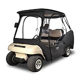 10L0L Golf Cart Enclosure for Club Car 4 Passenger Golf Cart Cover 4 Sides Zipper Doors Portable...