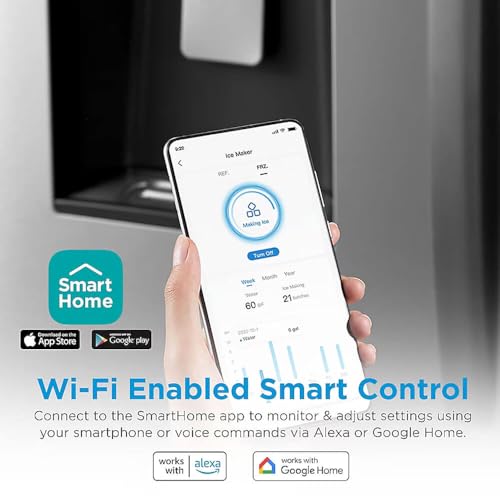 Midea MRF29D6AST 29.3 Cu. Ft. Stainless 3-Door French Door Smart Refrigerator on Fridge.com