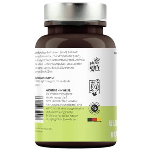 Ultra Gelenk-Kraft Intenz Tabletten hochdosiert - mit Hyaluron, Chonrondtin, Glucosamin ideal für Gelenke, 60 Tabletten von VitaminFuchs