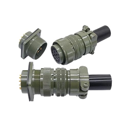 Enchufe y conector circular MS3106 con especificación militar 24-7P y compatibilidad MIL-C 5015