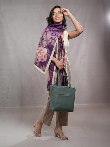 Image of CrossKulture Printed Poly Silken feel Scarf Stole for Women | Stylish, Soft, & Lightweight | Satin Feel Neck Scarf, Hair Scarf, Head Scarf for Women