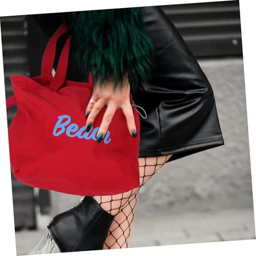 Capacity Canvas Tote Bag Versatile Shoulder Handbag for Shopping Beach Travel Cute and Stylish Design4