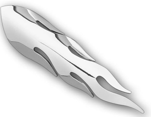 Custom Chrome 78401 Flame Exhaust Heat Shield, 1.75 Pipe