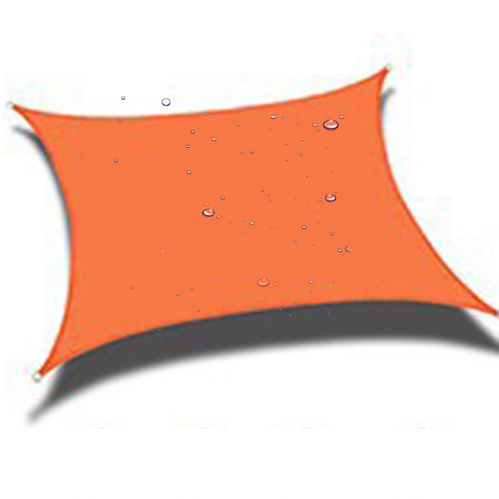 Pare-soleil jardin imperméable orange contre la chaleur du balcon