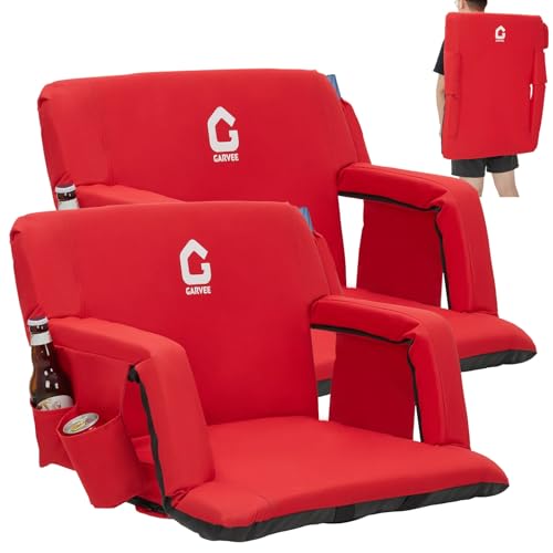 Stadium Seats with Back Support and Padded Cushion - Wide...