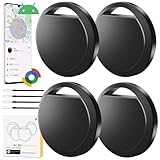 YIERSAN エアタグ android 紛失防止タグ 4個セット【Android専用&Google認証品】gps アンドロイド スマートタグ Google「Find Hub」に対応 スマートトラッカー gps 小型 子供 gps発信機 車両追跡 盗難対策 鍵 財布紛失防止 追跡タグ 探すタグ 超軽量 高齢者に良い スマホ/カバン/キー/荷物/ペットの首輪に掛ける 日本語説明書付き