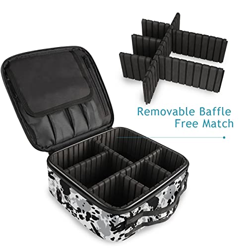 Trousse de maquillage voyage GAIREG compartimentée anti-choc mandala - 3