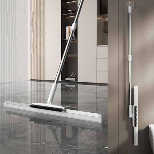 Image of 7Seas Soft Rubber Blade Floor and Window Glass Cleaning Wiper with Telescopic Handle | Multifunctional Magic Squeegee Broom for Solar Panel Cleaning | Terrace and Backyard Water Cleaning Wiper