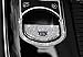YUWATON Car Bling Decals Interior Accessories for Jaguar XJ XF Parking Button Bling Crystal Fashion Rhinestone Decals Ring (Silver)