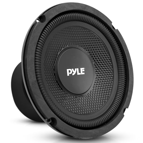 PYLE 1 PLMW63 Caisson de Basse 16,5 cm 165 mm 6,5" de diamètre, 75 Watts rms 150 Watts Max, Bobine Simple, 4 ohm, Suspension Gomme, pour Voiture, 1 pièce