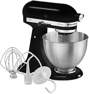 KitchenAid 5K45SSBOB Classic Stand Mixer, 4.3 Litre, 275 W, Onyx Black