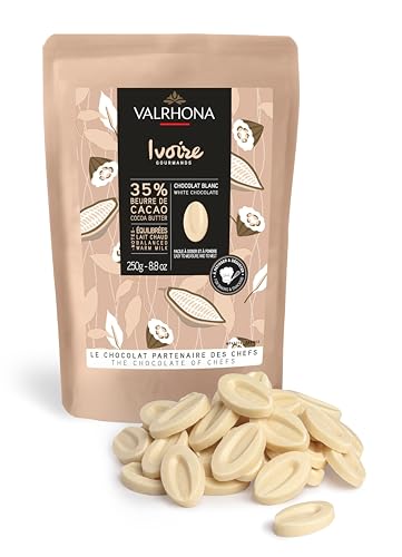 Valrhona IVOIRE 35% White Chocolate Discs