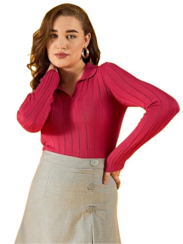 Image of 98 Degree Women Pure Cotton Collar Neck Sweater Has A Full Sleeve & Straight Hem-AW25AZG1154-BLACK