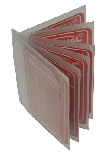 MARSHAL Plastic Wallet Inserts, Replacement Windows (A) Trifold