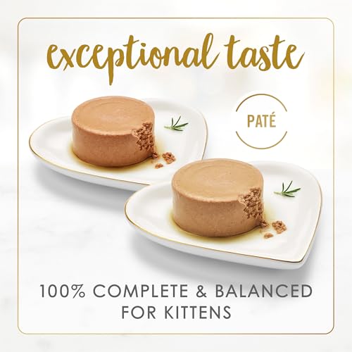 Image of Purina Fancy Feast Kitten Tender Ocean Whitefish Feast and Tender Turkey Feast Wet Kitten Food Variety Pack - (2 Packs of 12) 3 oz. Cans