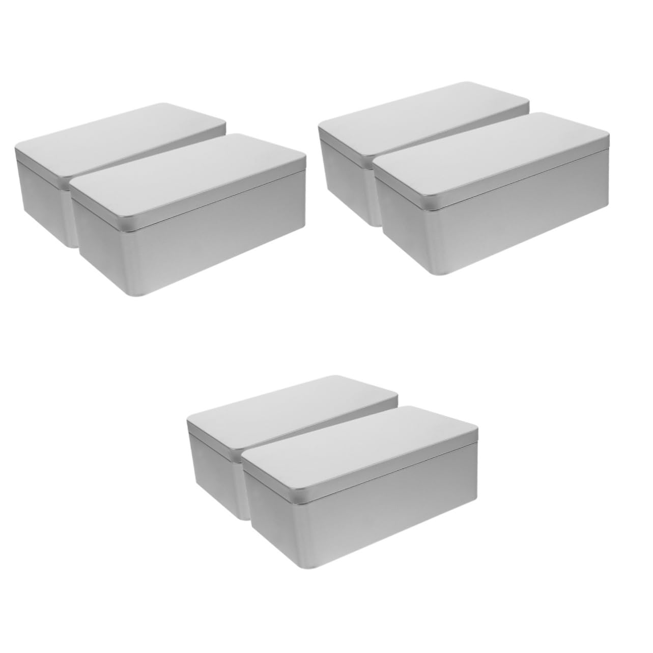 Cabilock 6piezas Cajas De Almacenamiento Rectangulares Para Té y Alimentos De Contenedores De Almacenaje Prácticos y Elegantes Para Fiestas y