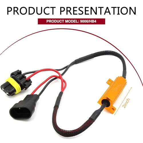 2 piezas decodificador LED para luces de automóvil 9006/HB4 miniatura 2