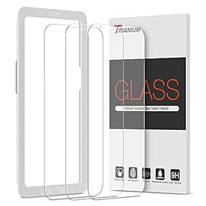 Trianium Screen Protector Compatible for iPhone 13 / iPhone 13 Pro 2021 3 Pack 6.1 inch Tempered Glass 9H Film – HD (w…