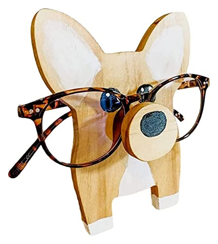 shuaike Eyeglass en Bois Stand Pet Lunes Stand Fun Puppy Puppy Dog Luners Sectest Stand Creative Sunglasses Afficher la décoration du Bureau à Domicile Cover