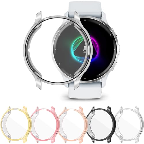 [5Pack] RICHONE Screen Protector Compatible with Venu 3S GPS Smartwatch 41mm Case for Garmin Venu 3S Cases Resist Scratched Full Covers Flexible TPU Screen Protectors