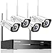 Produktbild WLAN Überwachungskamera Aussen System,8CH HD 1296P WIFI Überwachungskamera Kits mit 4PCS WiFi-kameras,3MP Pixel Wireless Kamera Set,Bewegungserkennung,Wasserdicht,30M IR Nachtsicht,Fernzugriff(no HDD)