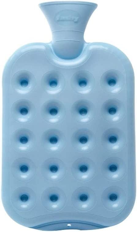 Hand Warmer Durable Hot Water Bag Reusable Portable Hot Water Honeycomb Air Cushion Type Water Injection Hot Water Bottle Water-Filled Hot Water Bottle Hot Water Bottle (Color : Blue)