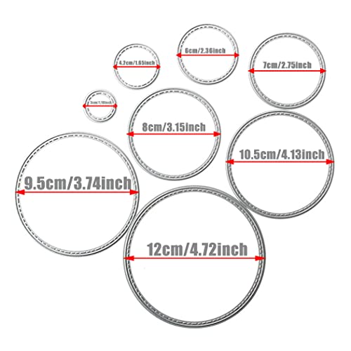 ZbFwmx Big Round Cutting Dies Handmade DIY Paper Cards Album Decoration Stencils Template Embossing for Card Scrapbooking Craft Circle