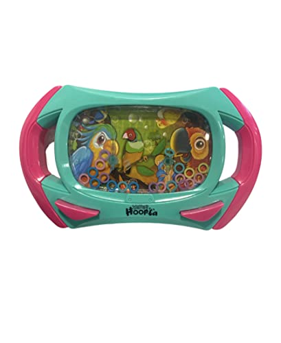 BLUECHOLON Consola de Agua. Juegos de Agua de Anillas para niñas y niños. Juego de Habilidad de Viaje. Aguaplay. Water Geme. Aqua Play. (Consola Verde-Rosa)