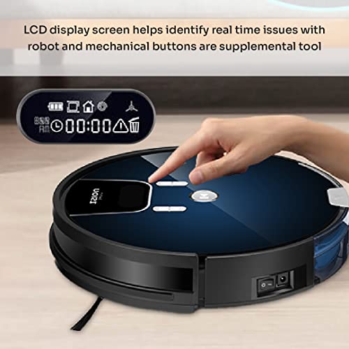Image of NOISZ by ILIFE S8 Pro Robot Vacuum and Mop 2 in 1, 2000Pa, Route Planning, Auto Boosts on Carpets, ElectroWall, Good for Hard Floors, Medium-Pile Carpets, Gradient Blue