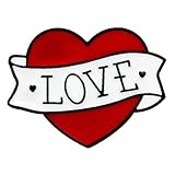 Flairs New York Premium Handmade Enamel Lapel Pin Brooch Badge (True Love Heart, 1 Pin)