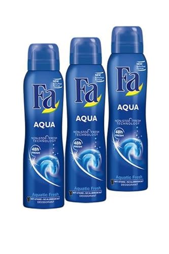 Deodorant, Aqua, Sprey, Aquatic Fresh, 150 ml, 4 Adet