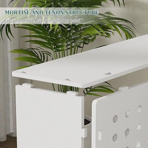 Cubierta de radiador moderna mdf blanco para el hogar y decoracion de salon 6