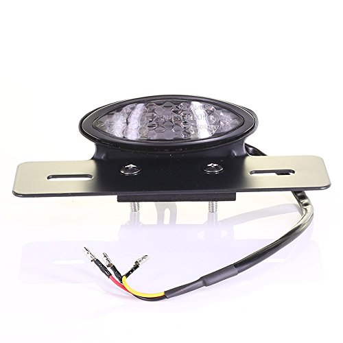 Krtopo Motorrad ROT Halt Lauf Bremse Hinten Rücklicht Hinten Kennzeichnenleuchte Universal Modifiziert Retro