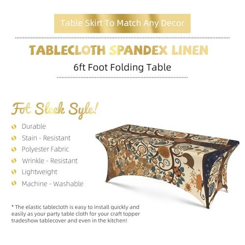 Nappe de table rectangulaire anti-pli élasthanne extensible pour banquet 1.8m - 5