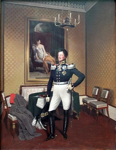 Cuadro en lienzo Augusto di Prussia de Krüger réplica artística famosa 60x90cm