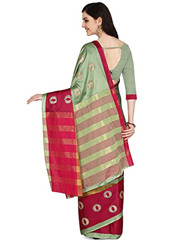 Image of OM SAI LATEST CREATION Soft Cotton & Silk Saree For Women Banarasi Saree Under 399 2021 Beautiful For Women saree