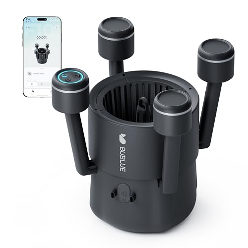 BUBLUE F10 Robotic Surface Skimmer, Pool Cleaner with Powerful Suction, ...
