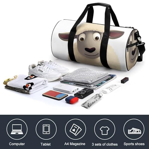 Duffel Bag for Men Women Gym Bag Sheep Travel Duffel Bag Waterproof Overnight Bag for Sports Workout4