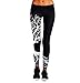 Lovelegis Legging fitness femme - sport - sexy - imprimé - noir - entraînement - gym - yoga - pilates - collants - gym - taille m - idée cadeau de Noël et d'anniversaire