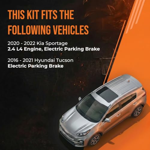 Image of MAX Advanced Brakes - Brake Kit For 2016-2021 Hyundai Tucson (Electric Parking Brake), 2020-2022 Kia Sportage (2.4 L4 Engine, Electric Parking Brake)| Carbon Ceramic Brake and Rotor Kit Front and Rear