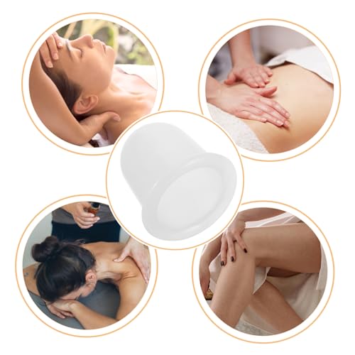 Dispositivo de Ventosas de Silicona 4 piezas para Masaje y Terapia de Cupping por Succión al Vacío para Masajeadora Corporal miniatura 3