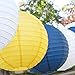 Just Artifacts Decorative Round Chinese Paper Lanterns 24pcs Assorted Sizes (Color: Navy Blue)
