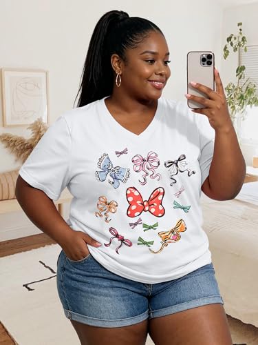 Image of NANYUAYA Plus Size Magic Shirts for Women Castle Kingdom Graphic Magical T Shirt Cute Holiday Princess Tee Vacation Tops